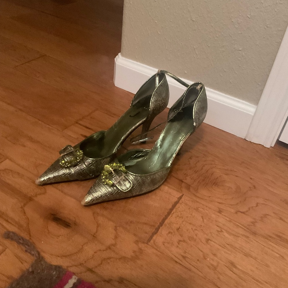 Elegant Green Stiletto Heels